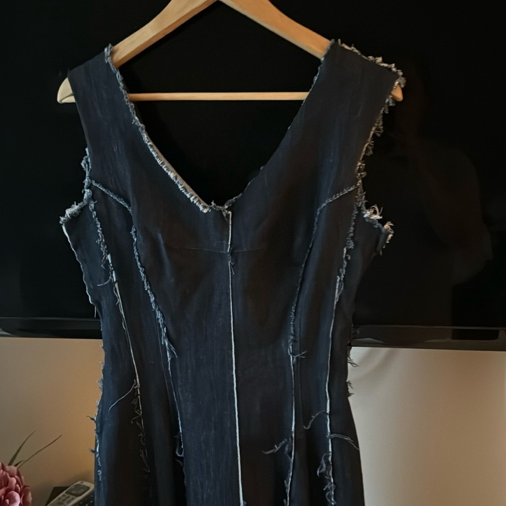 Norman Kamali   Never worn jeans dress